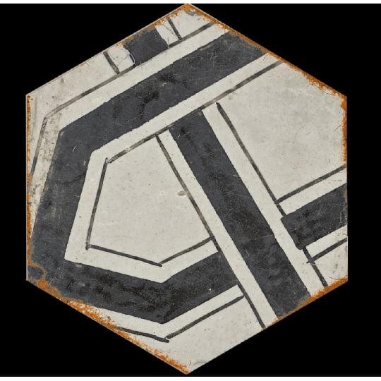 fekete mintas kismeretu hatszogletu vintage padlolap hexa hexagon nappali folyoso csempe jarolap fagyallo nappali konyha furdoszoba terasz cementlap hatasu lameridiana konyha csempek 7.jpg